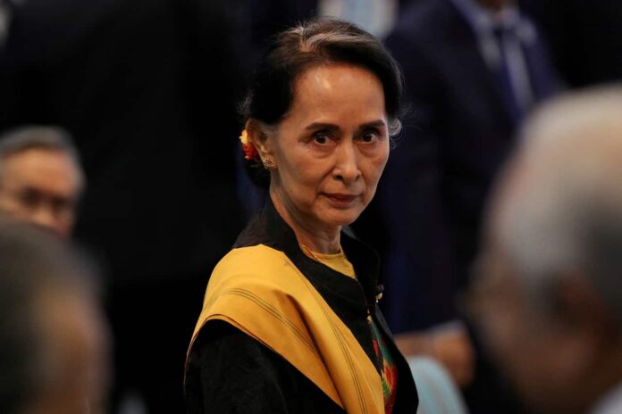 Aung sa suu kyi jailed for 4 years