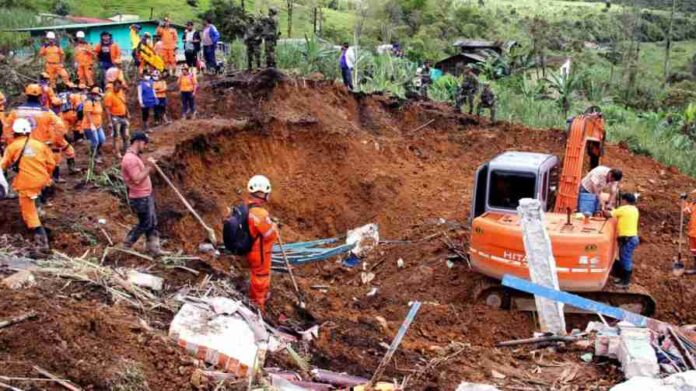 Landslide in colombia