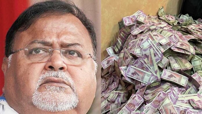 ED found 21 crore in cash from parth chatterjee relative
