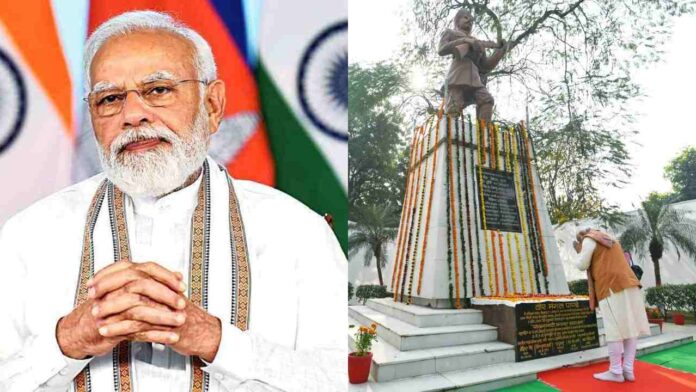 PM Modi pays tribute to Mangal Pandey