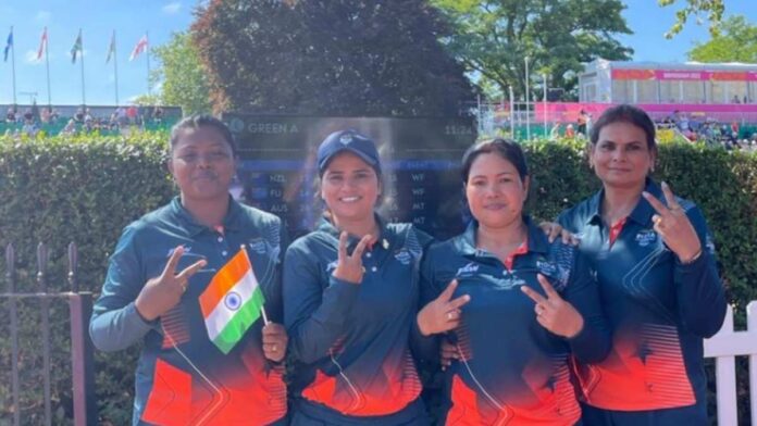 india won lawn balls gold medal